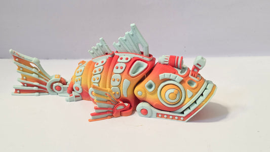 red orange Cyber fish