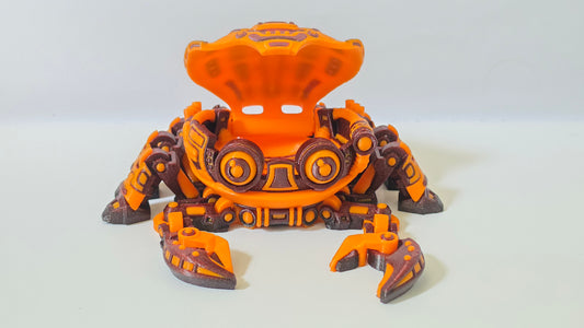 Orange cyber crab