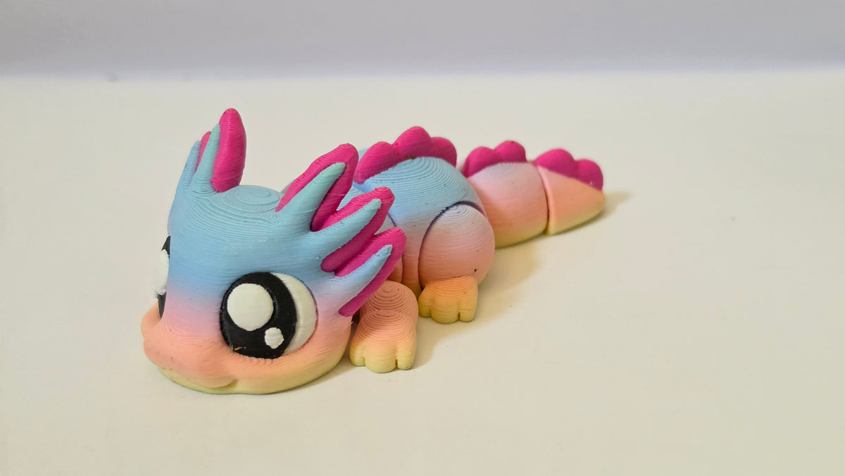 Rainbow axolotl