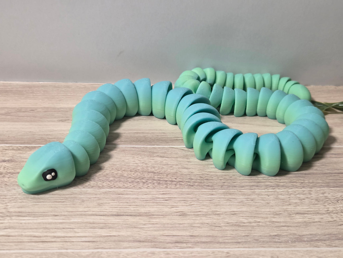 Blue green snake