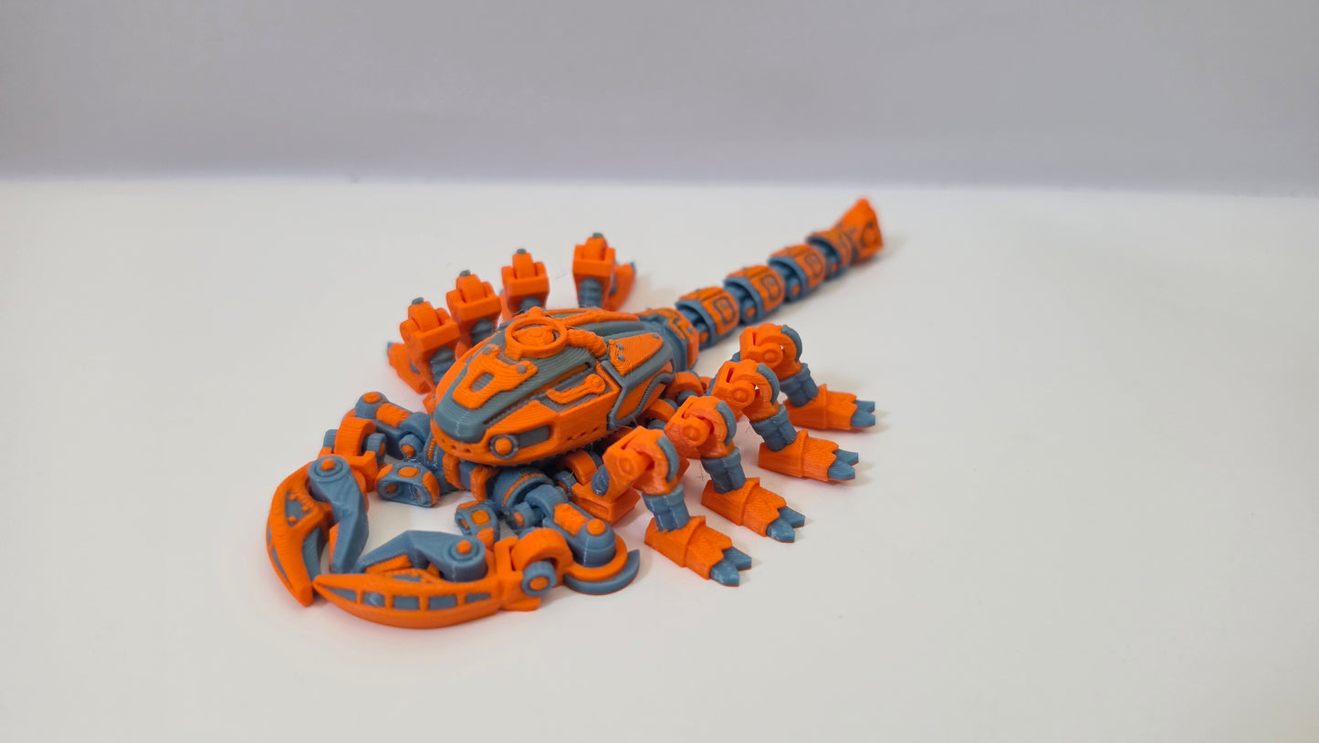 Blue and Orange scorpion