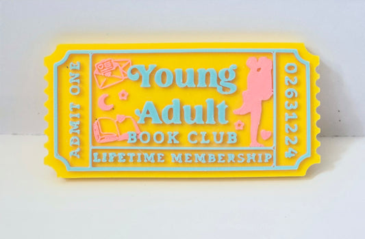 Young adult book ticket