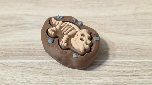 Triceratops fossil clicker
