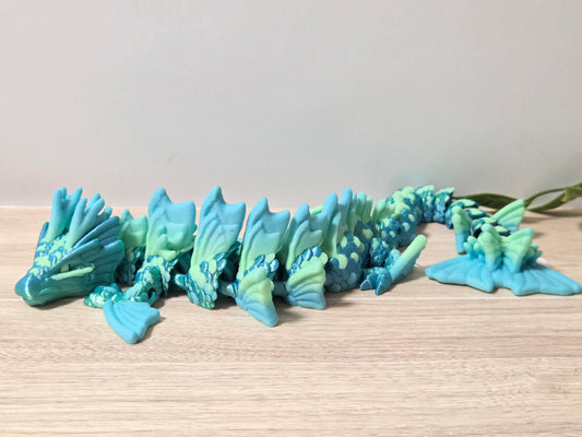 Green koi dragon