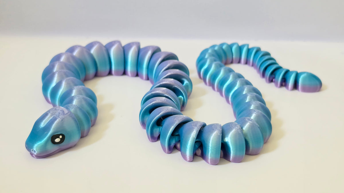 Blue purple snake
