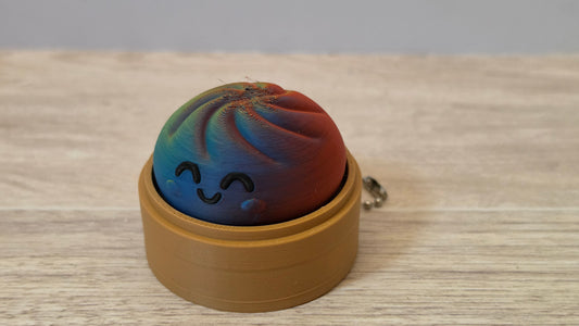 Neon tricolor dumpling clicker
