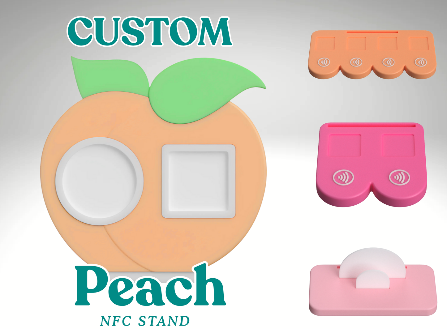 Custom Peach NFC Business Sign