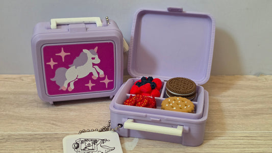 Mystery unicorn lunch box clicker
