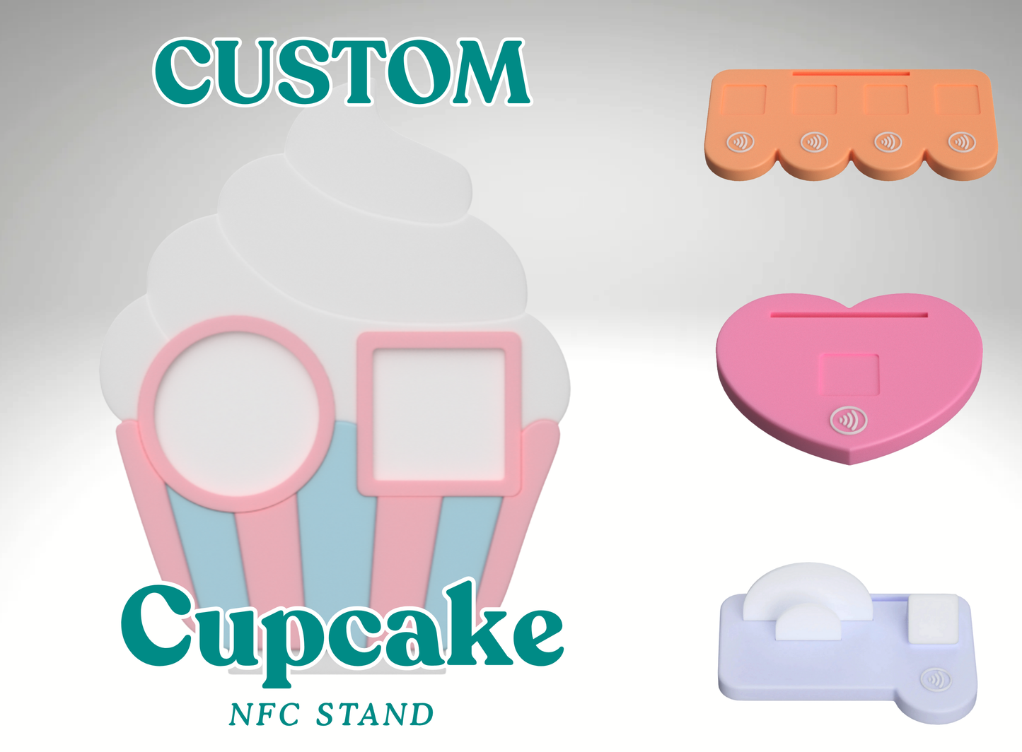 Custom Cupcake NFC Business Sign