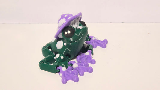 Green mushroom frog