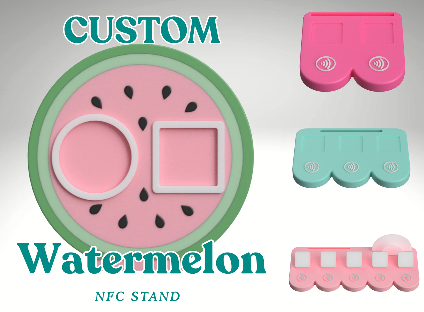 Custom Watermelon Slice NFC Business Sign