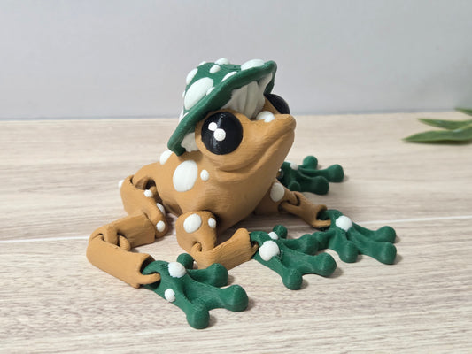 Green mushroom frog