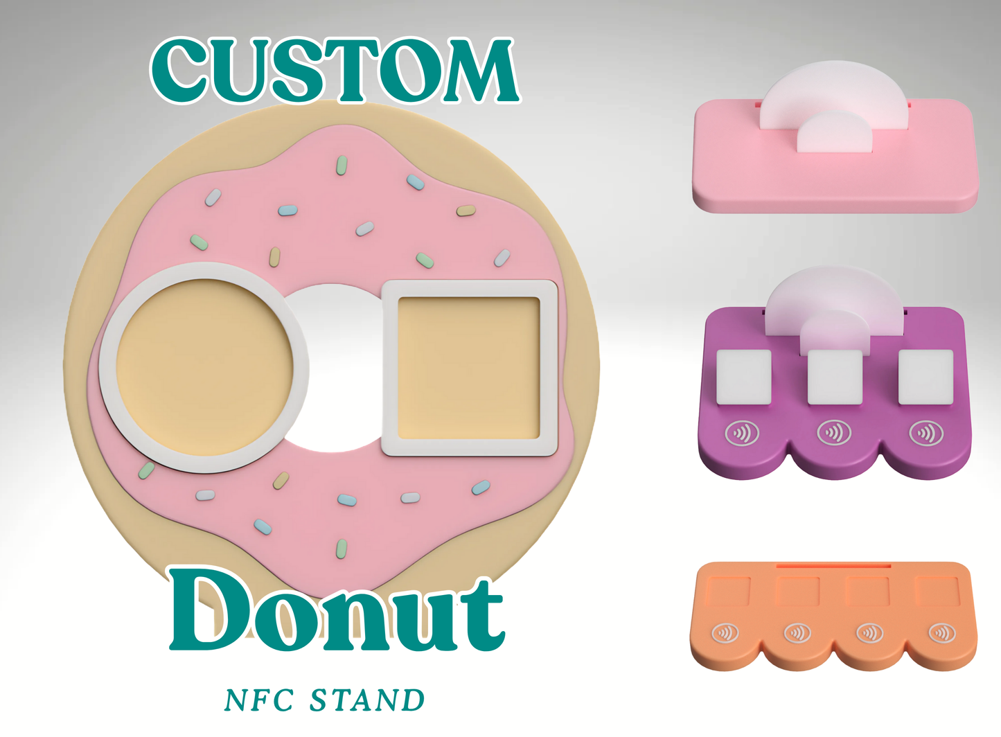 Custom Donut NFC Business Sign