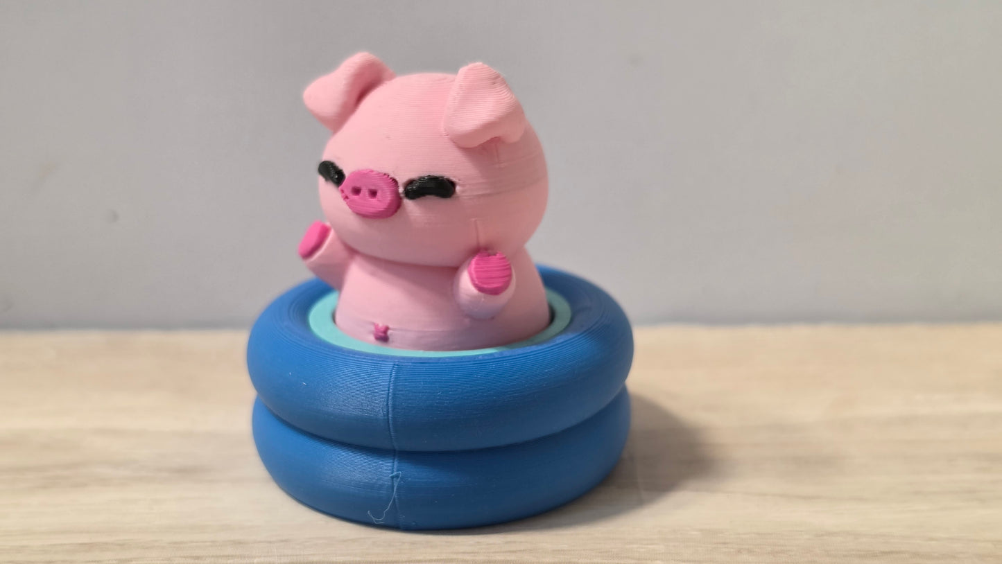 Pig pool clicker