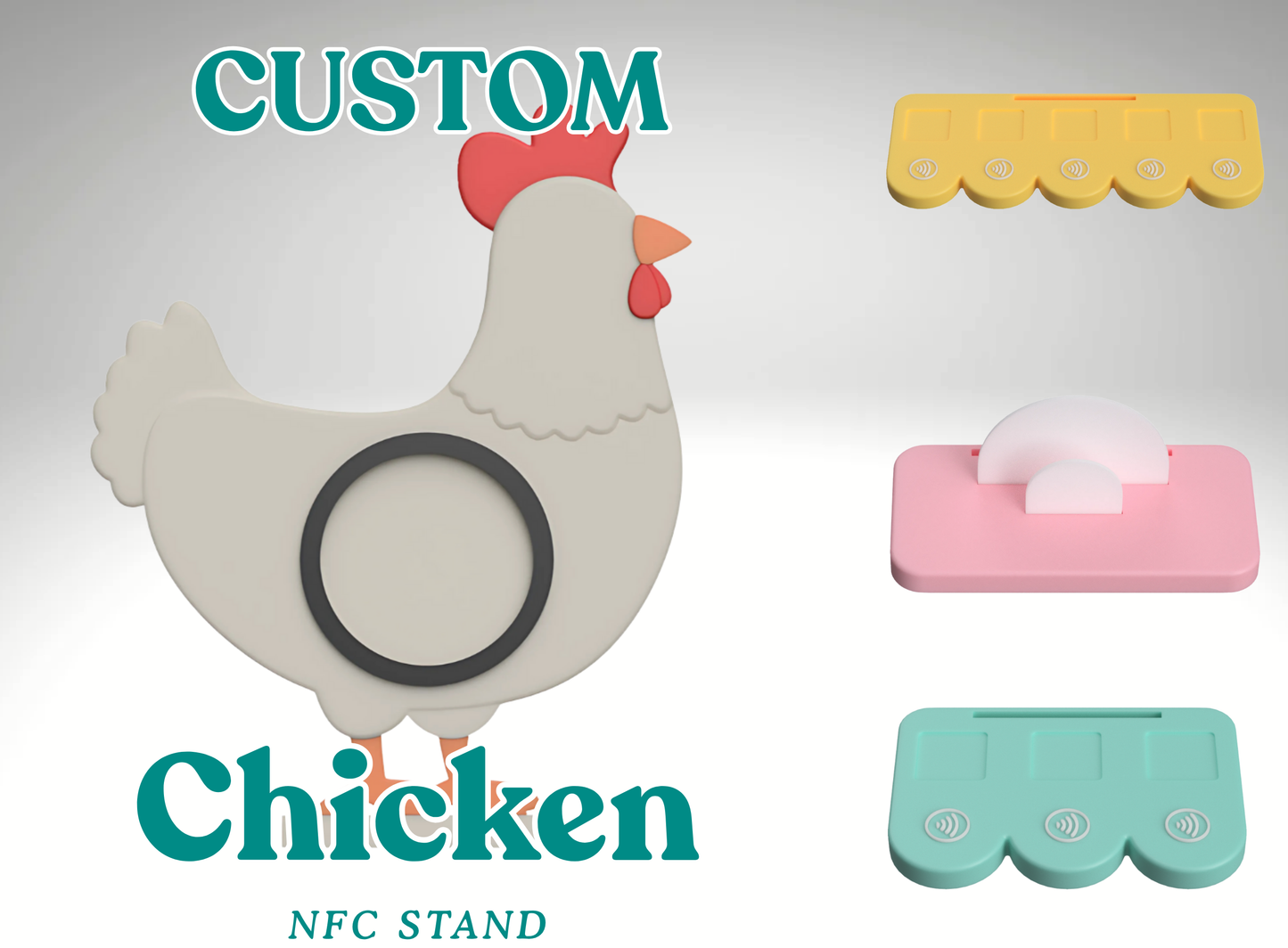 Custom Chicken NFC Business Sign