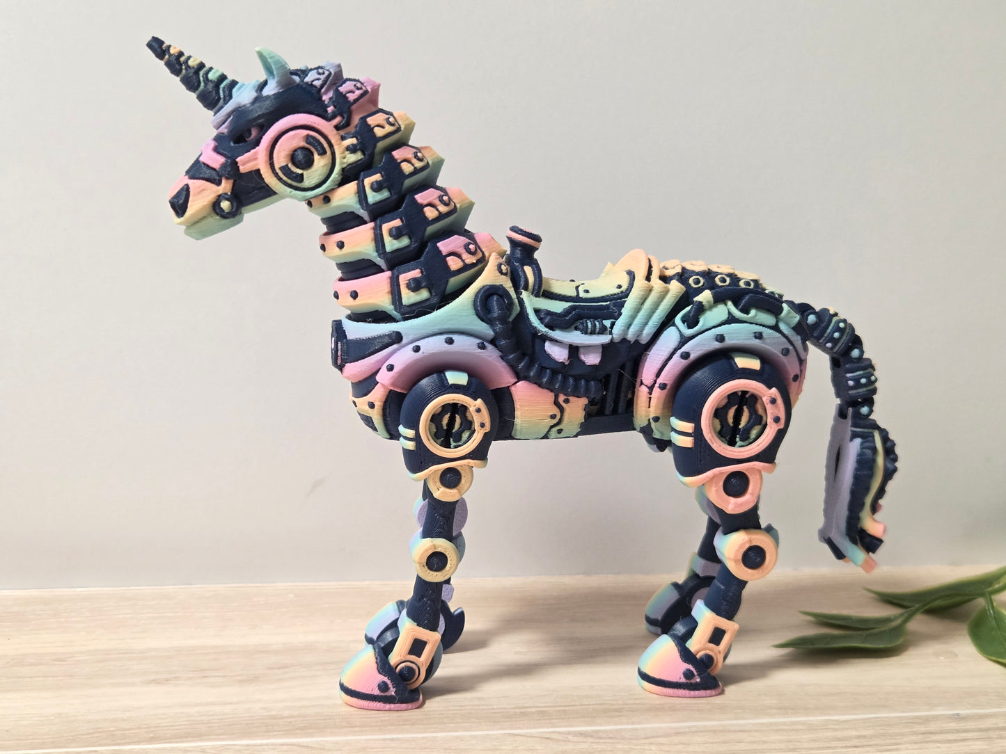 Cyber rainbow unicorn