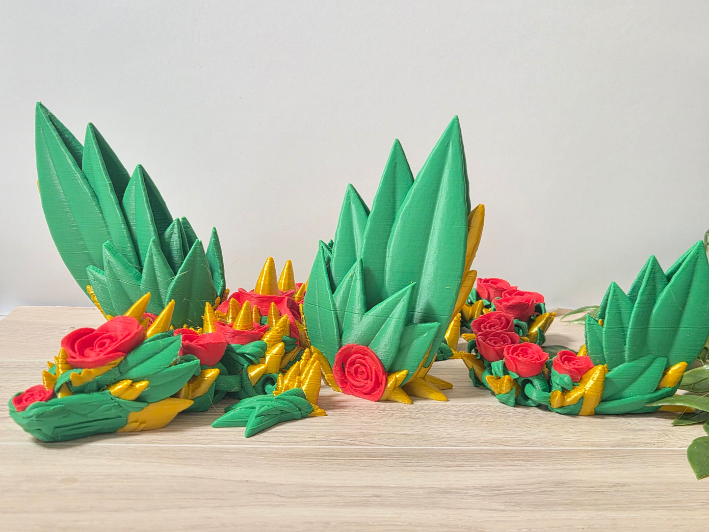 Winged rose dragon