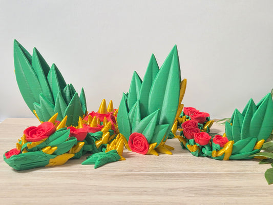 Winged rose dragon