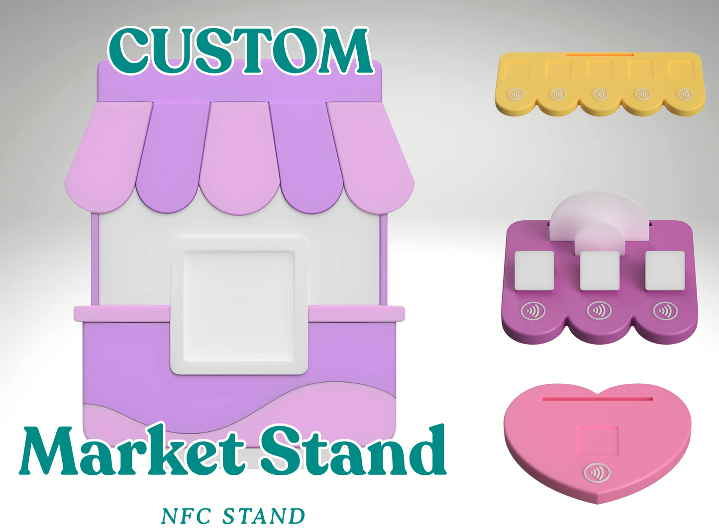 Custom Market Stand NFC Business Sign