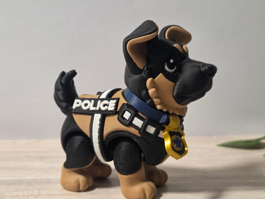 Tan police dog