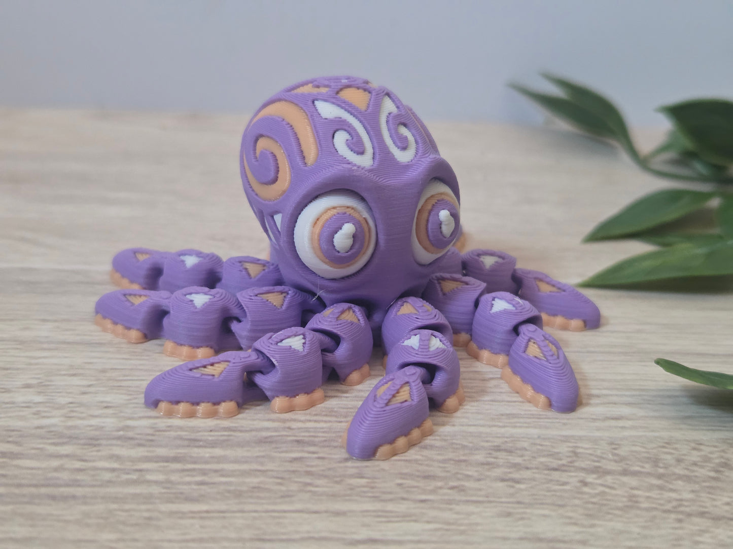 Purple tribal octopus