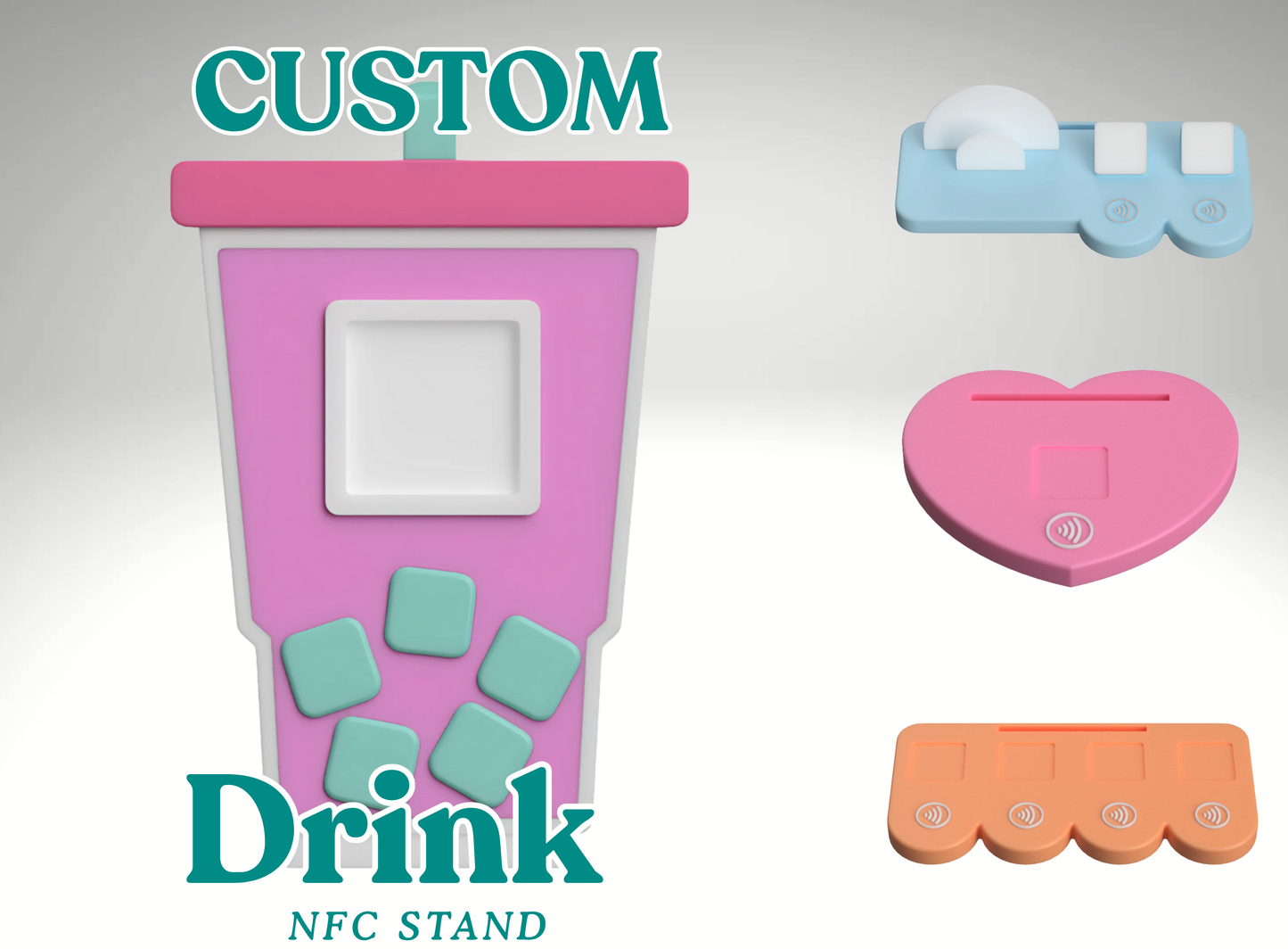 Custom To-go Cup Drink NFC Business Sign