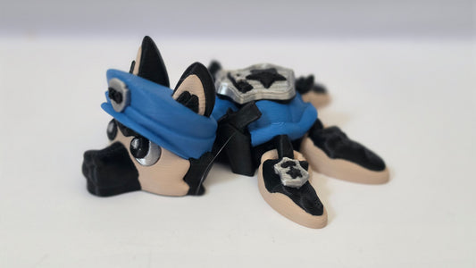 Blue police dog turtle