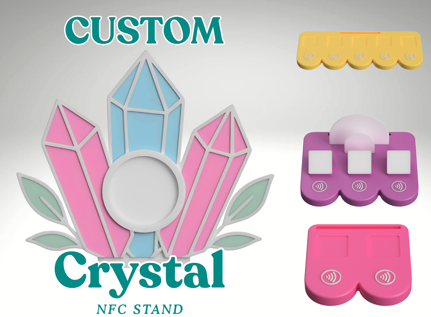 Custom Crystal NFC Business Sign