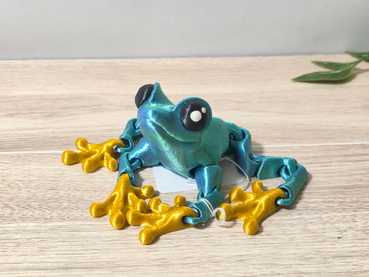 Blue green tree frog
