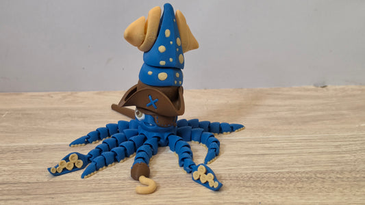 Blue pirate Squid