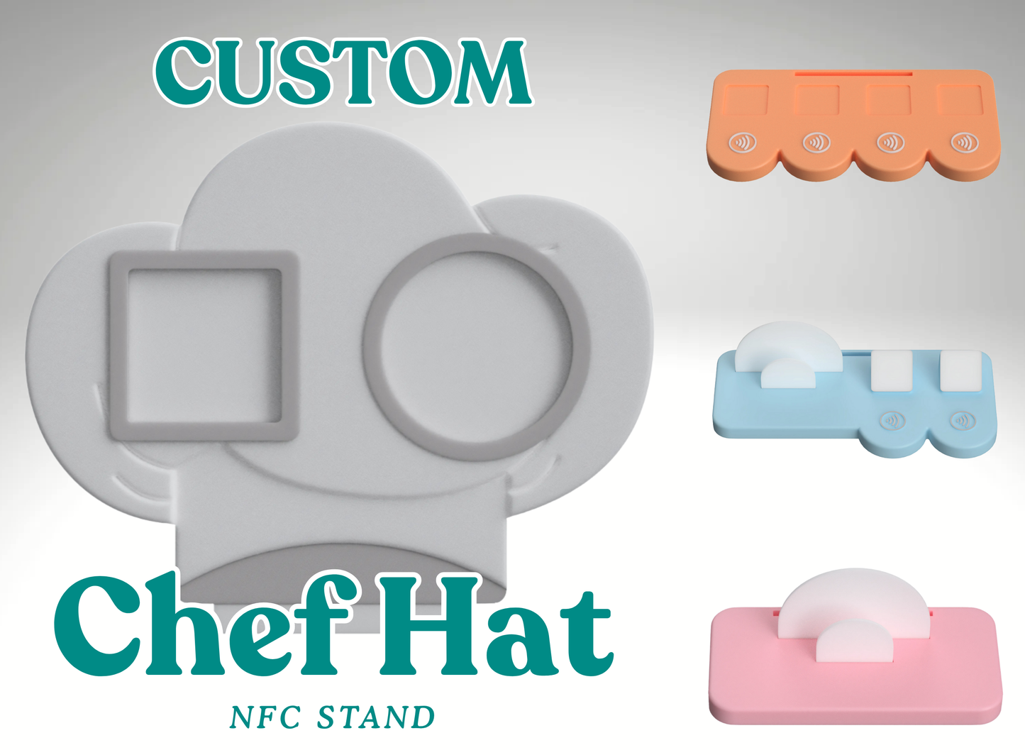 Custom Chef's Hat NFC Business Sign