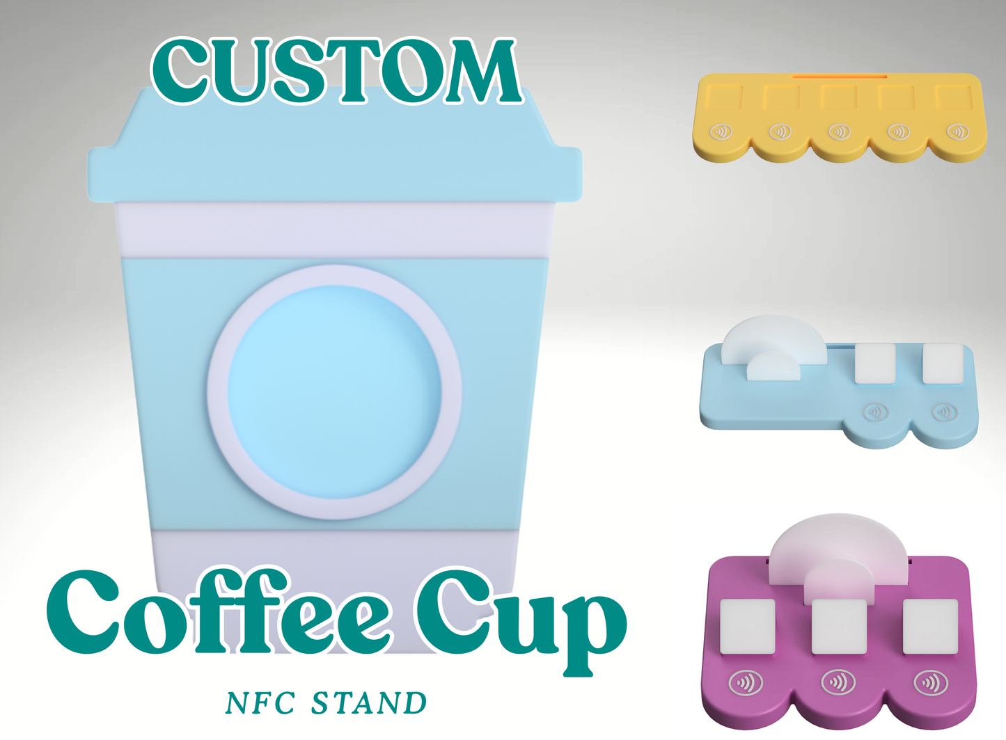 Custom Coffee Cup NFC Business Sign