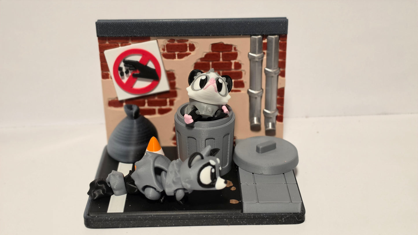 Racoon and Opossum Play Set