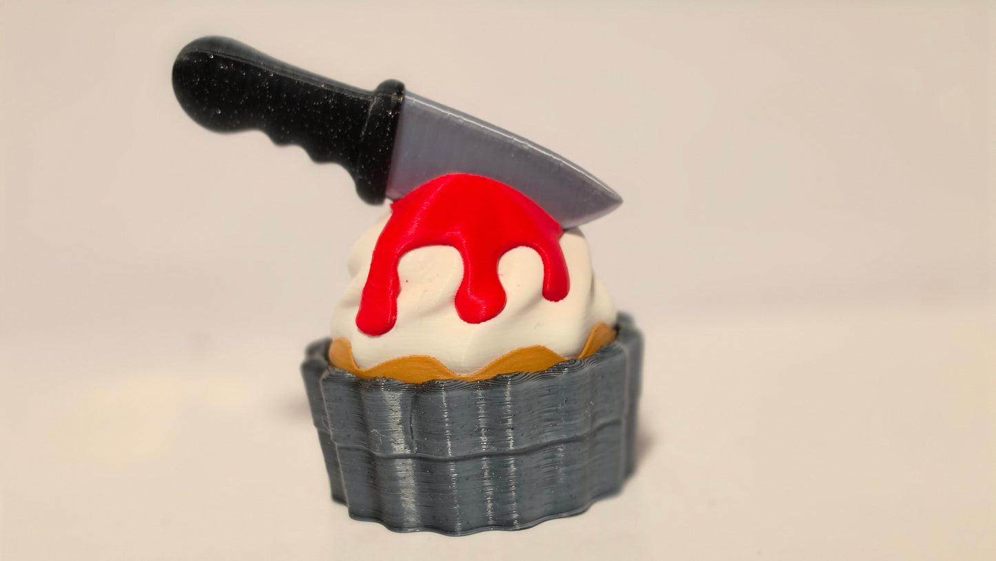 Knife Bloody Cupcake