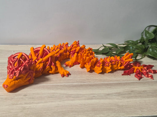 Red orange solar dragon