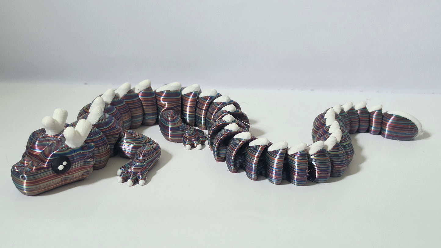 Black white zou dragon