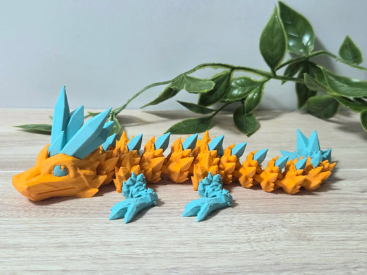 Baby orange crystal dragon