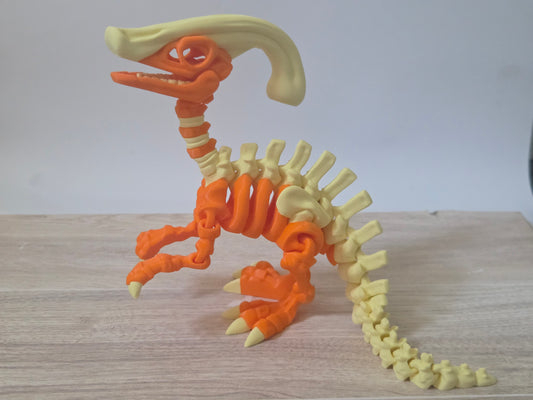 Yellow orange skelly Parasaur