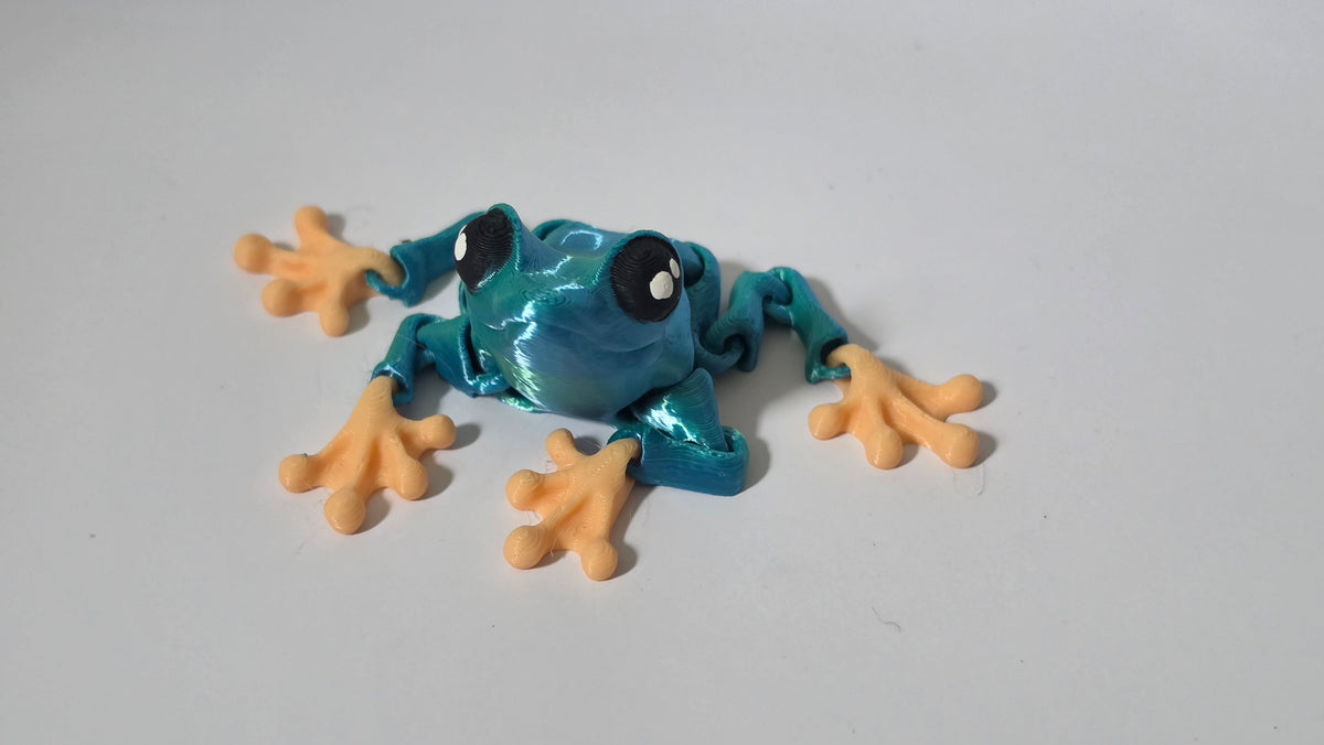 Blue green tree frog