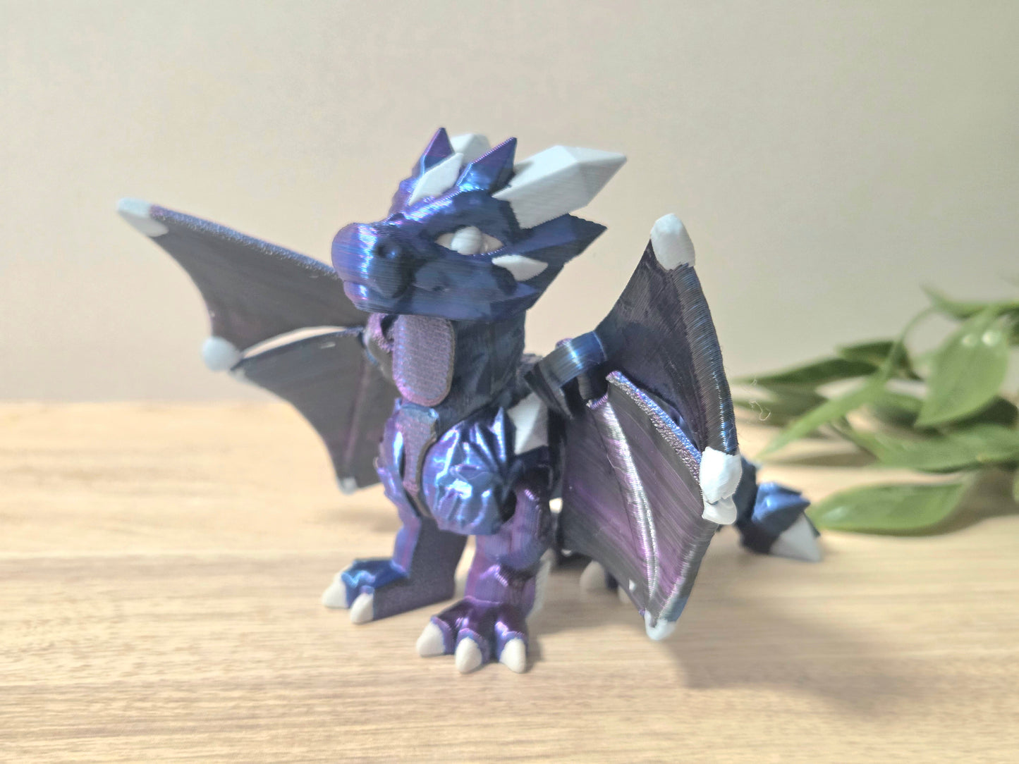 Dark winged crystal dragon