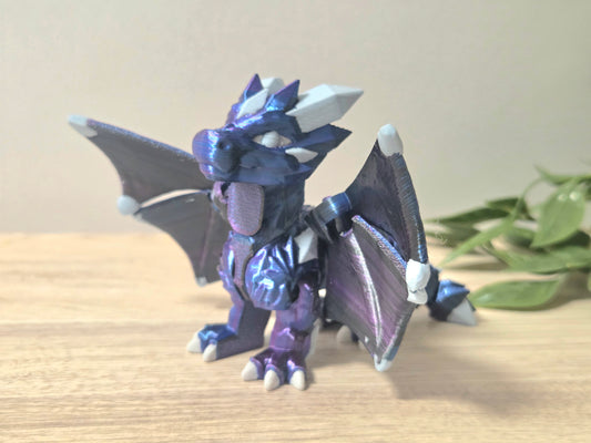 Dark winged crystal dragon