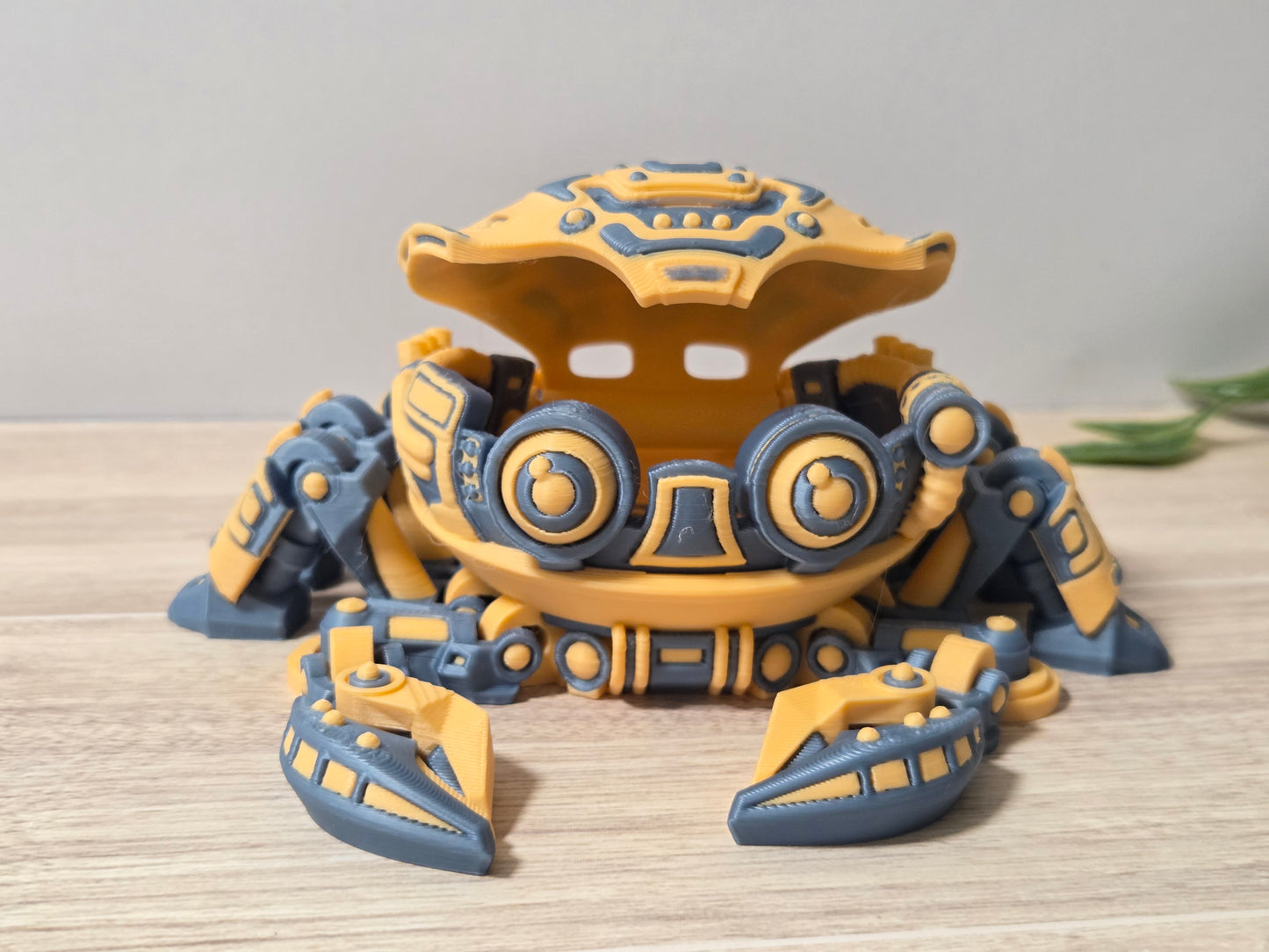 Blue orange cyber crab