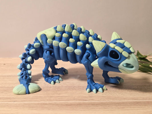 Blue Ankylosaurus Skelly