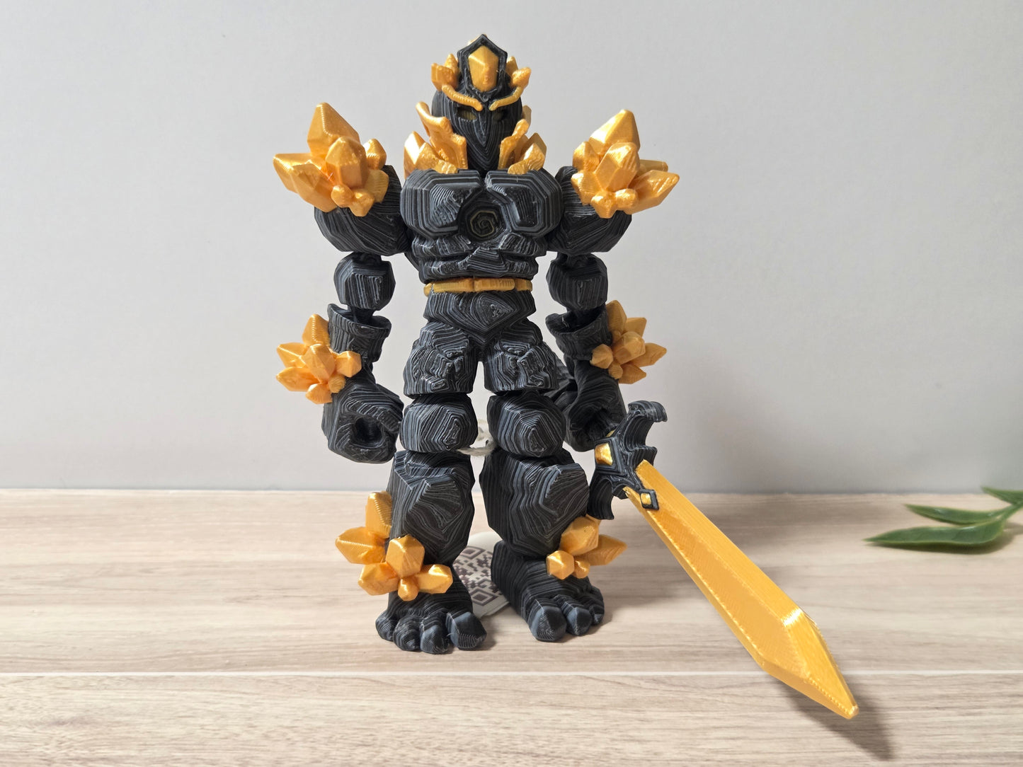 Black + Gold Crystal Warrior