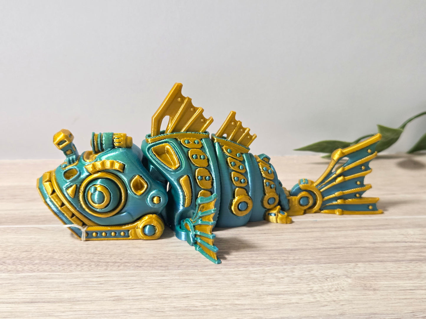 Gold cyber fish