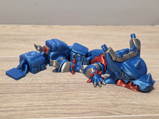 Blue Motorcycle Dragon