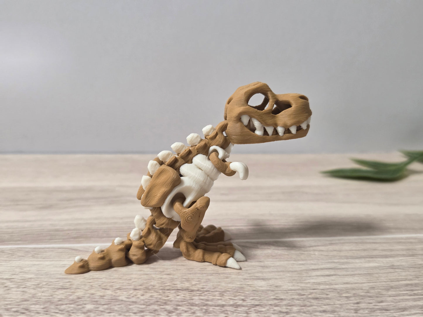 Mini tan Trex skelly