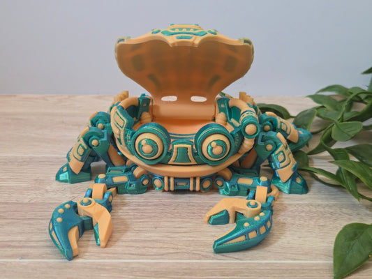 Blue orange cyber crab
