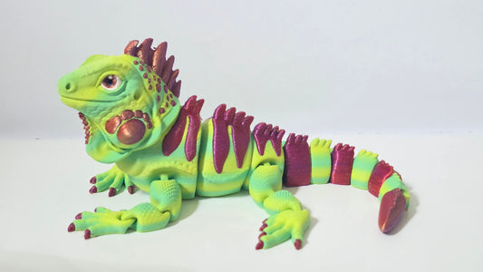 Green red iguana