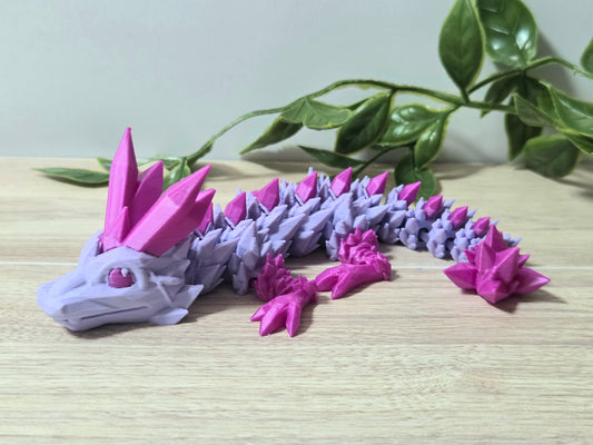 Baby purple crystal dragon